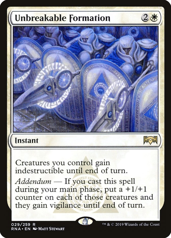 Unbreakable Formation [Ravnica Allegiance] | Gate City Games LLC