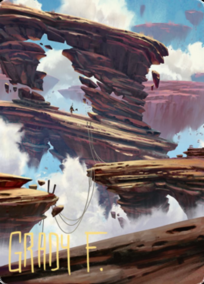 Boulderloft Pathway Art Card (Gold-Stamped Signature) [Zendikar Rising Art Series] | Gate City Games LLC