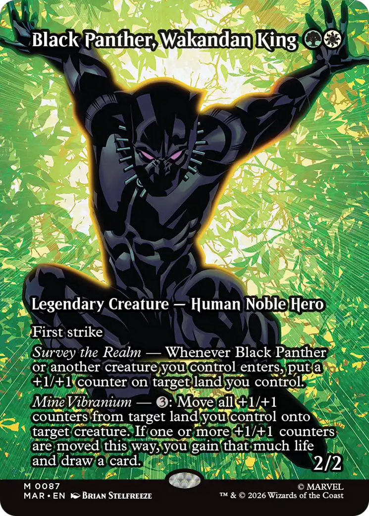 Black Panther, Wakandan King (Borderless) [Marvel Universe: Eternal-Legal] | Gate City Games LLC