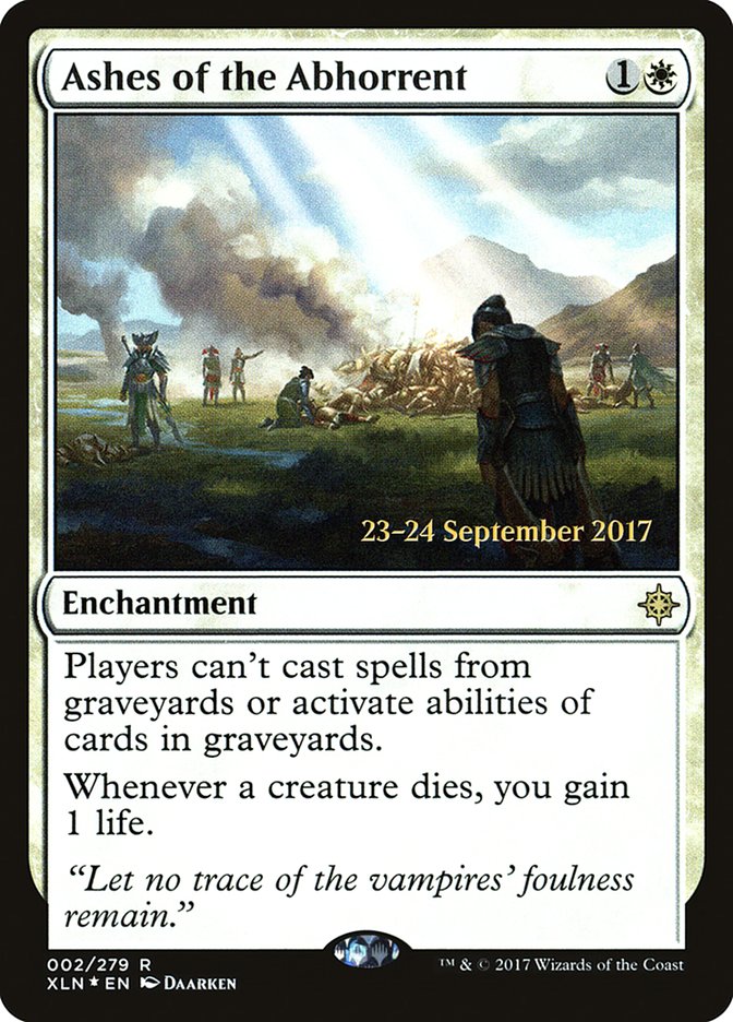 Ashes of the Abhorrent [Ixalan Prerelease Promos] | Gate City Games LLC