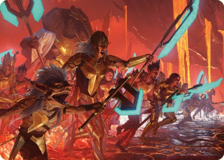 Roar of Resistance Art Card [Phyrexia: All Will Be One Art Series] | Gate City Games LLC