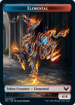 Elemental // Pest Double-Sided Token [Strixhaven: School of Mages Tokens] | Gate City Games LLC