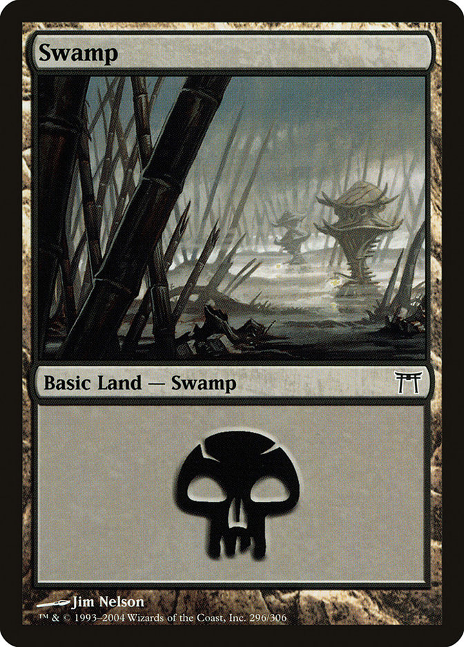 Swamp (296) [Champions of Kamigawa] | Gate City Games LLC