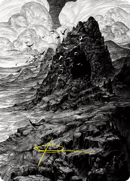 Mountain Art Card (Gold-Stamped Signature) [Innistrad: Crimson Vow Art Series] | Gate City Games LLC