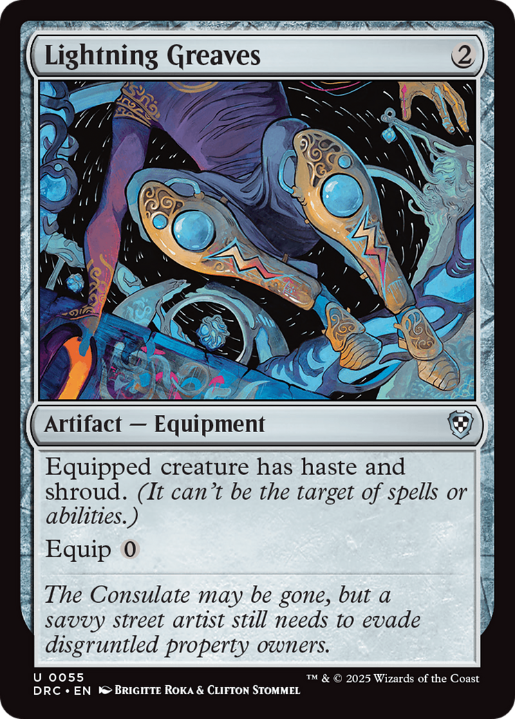 Lightning Greaves [Aetherdrift Commander] | Gate City Games LLC