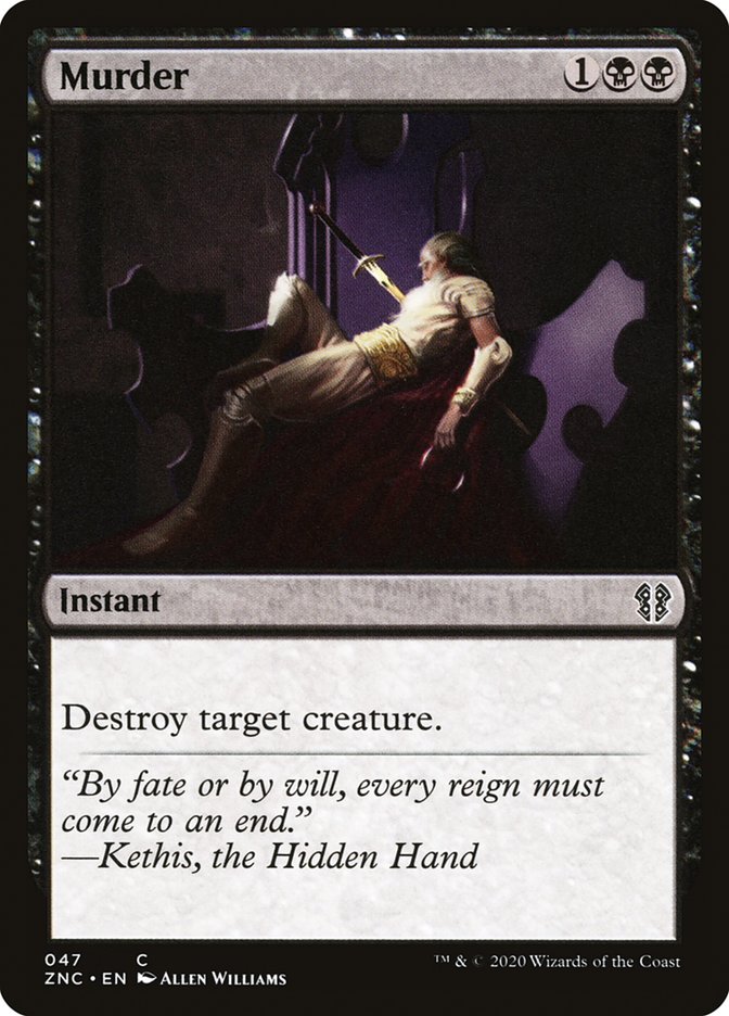 Murder [Zendikar Rising Commander] | Gate City Games LLC
