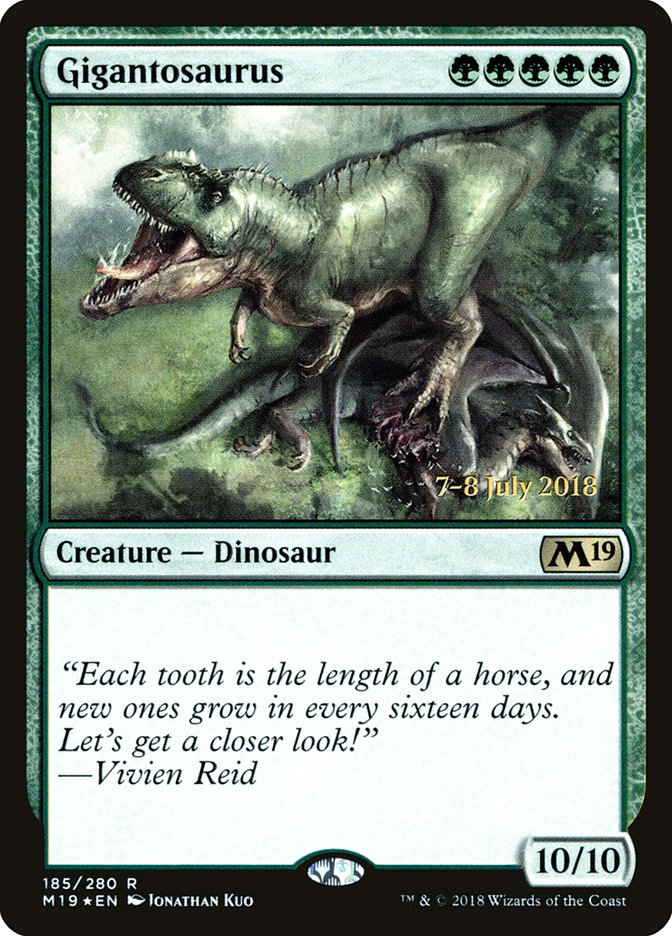 Gigantosaurus [Core Set 2019 Prerelease Promos] | Gate City Games LLC