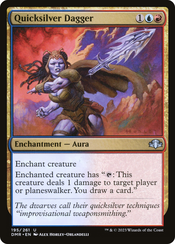 Quicksilver Dagger [Dominaria Remastered] | Gate City Games LLC