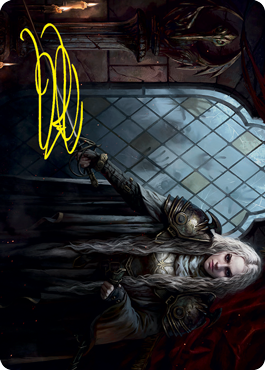 Thalia, Guardian of Thraben Art Card (Gold-Stamped Signature) [Innistrad: Crimson Vow Art Series] | Gate City Games LLC