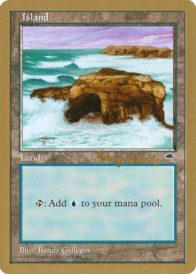 Island (rb336) (Randy Buehler) [World Championship Decks 1998] | Gate City Games LLC