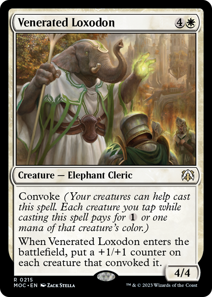 Venerated Loxodon [March of the Machine Commander] | Gate City Games LLC