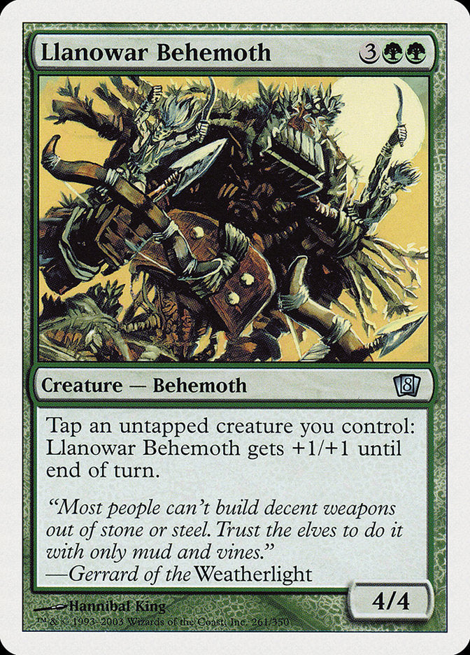 Llanowar Behemoth (8th Edition) [Oversize Cards] | Gate City Games LLC