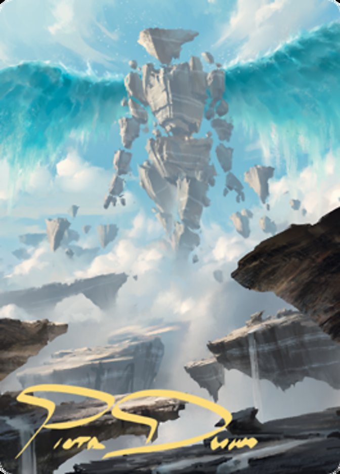Celestial Colonnade Art Card (Gold-Stamped Signature) [Zendikar Rising Art Series] | Gate City Games LLC