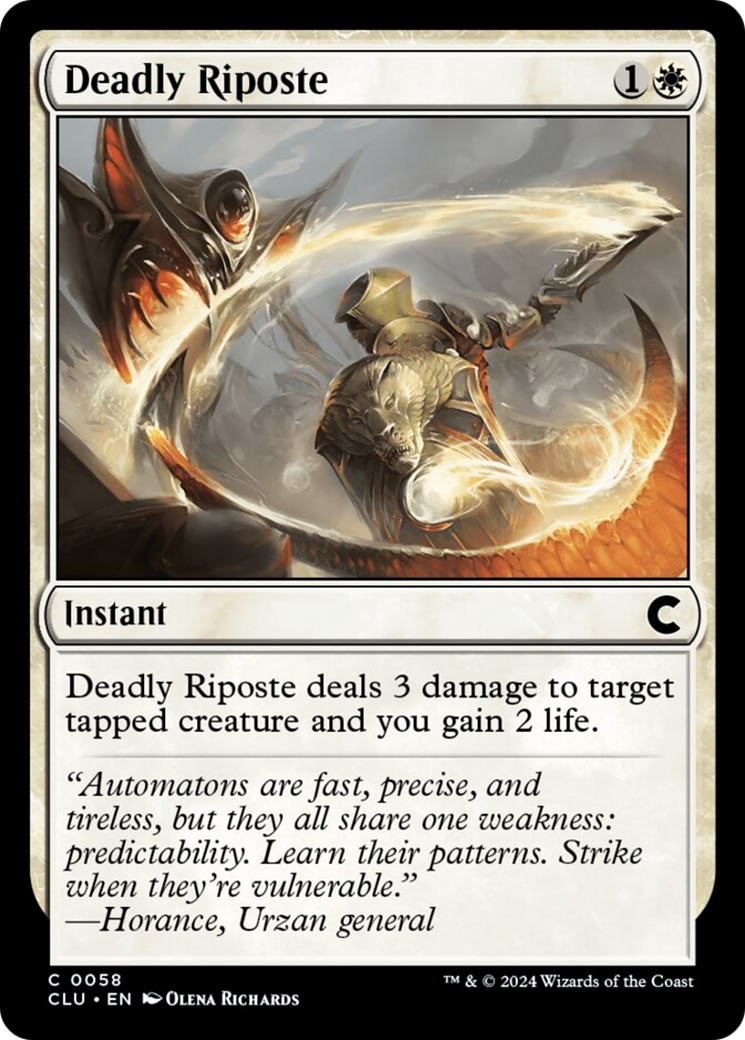 Deadly Riposte [Ravnica: Clue Edition] | Gate City Games LLC