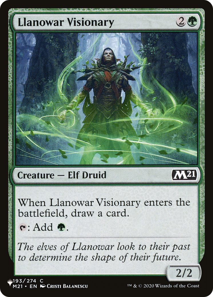 Llanowar Visionary [The List Reprints] | Gate City Games LLC