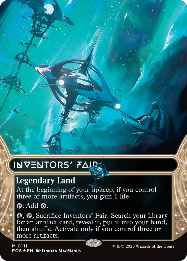 Inventors' Fair (0111) (Borderless) (Galaxy Foil) [Edge of Eternities: Stellar Sights] | Gate City Games LLC