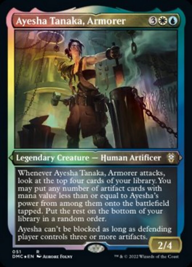 Ayesha Tanaka, Armorer (Foil Etched) [Dominaria United Commander] | Gate City Games LLC