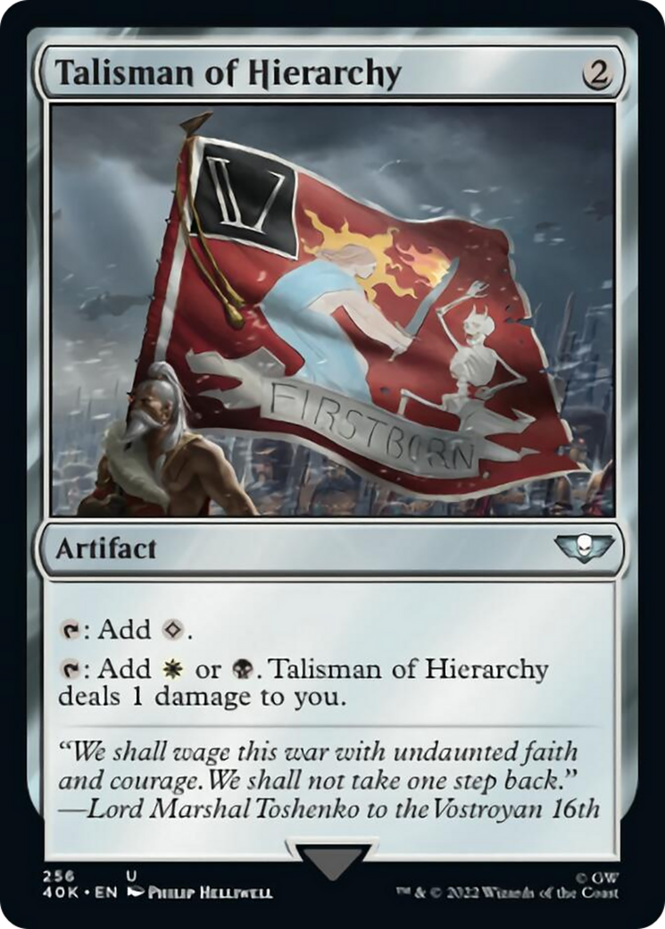 Talisman of Hierarchy (Surge Foil) [Warhammer 40,000] | Gate City Games LLC