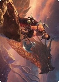 Dragonkin Berserker Art Card [Kaldheim Art Series] | Gate City Games LLC