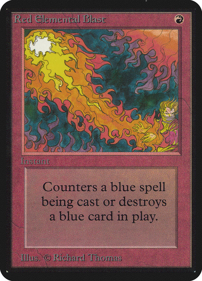 Red Elemental Blast [Alpha Edition] | Gate City Games LLC