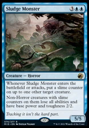 Sludge Monster (Promo Pack) [Innistrad: Midnight Hunt Promos] | Gate City Games LLC