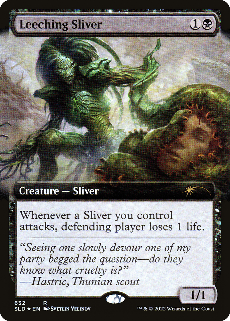 Leeching Sliver (Extended Art) [Secret Lair Drop Promos] | Gate City Games LLC