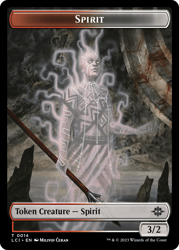Vampire // Spirit Double-Sided Token [The Lost Caverns of Ixalan Tokens] | Gate City Games LLC