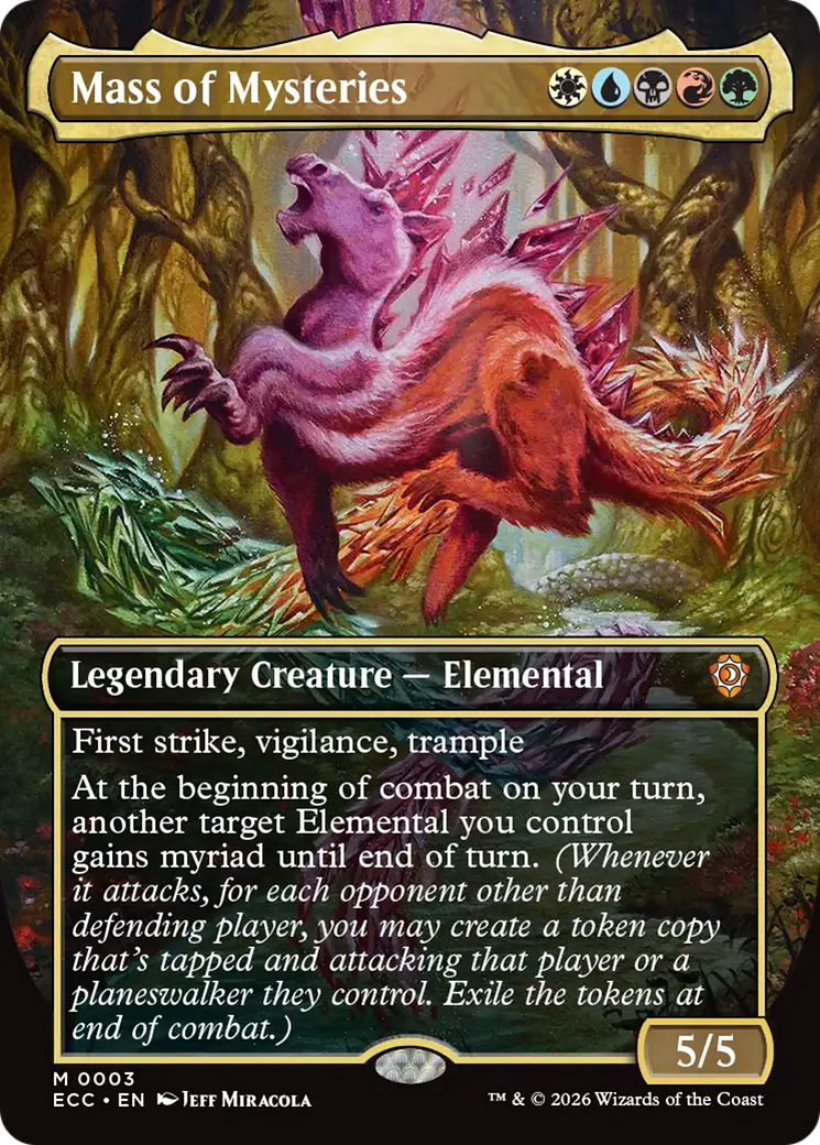 Mass of Mysteries (Borderless) [Lorwyn Eclipsed Commander] | Gate City Games LLC