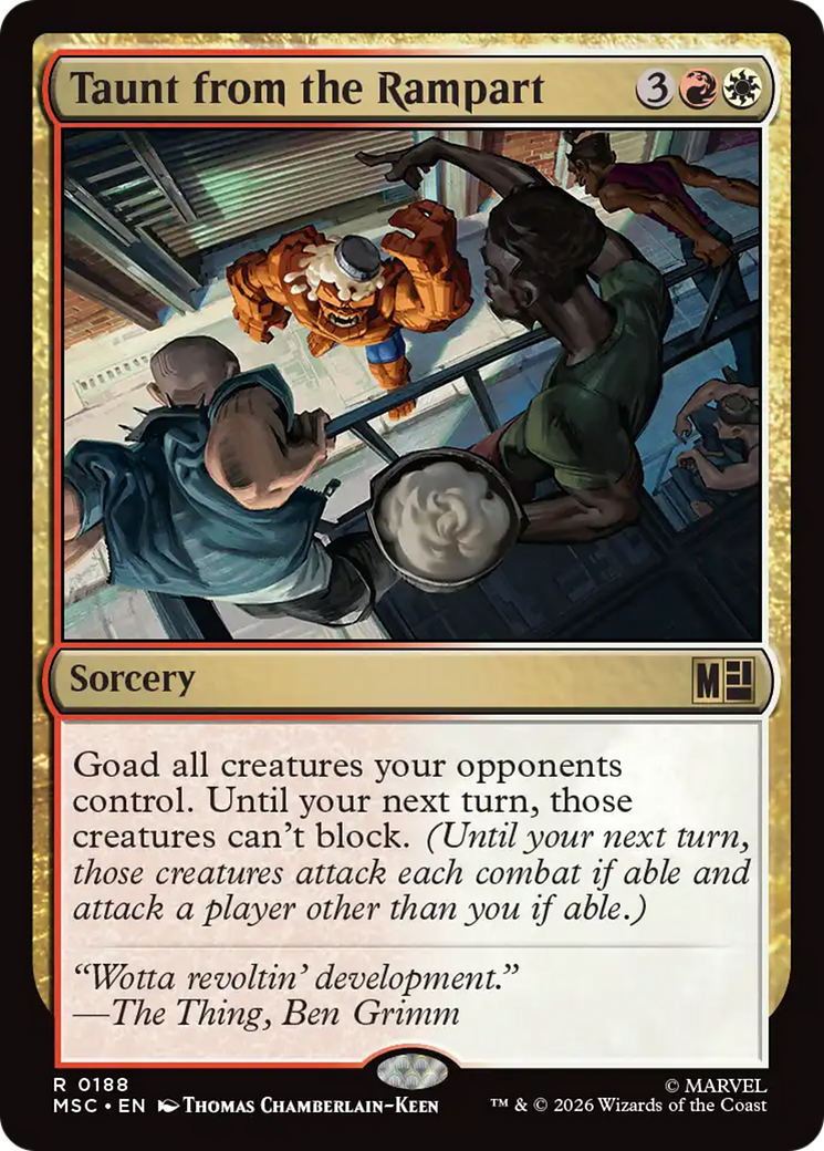 Taunt from the Rampart [Marvel Super Heroes Commander] | Gate City Games LLC
