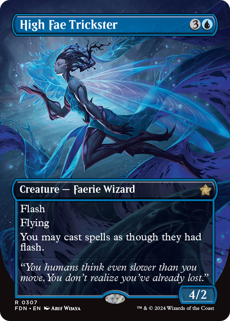 High Fae Trickster (Borderless) [Foundations] | Gate City Games LLC