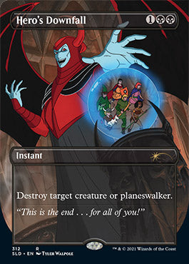 Hero's Downfall (Borderless) [Secret Lair Drop Series] | Gate City Games LLC