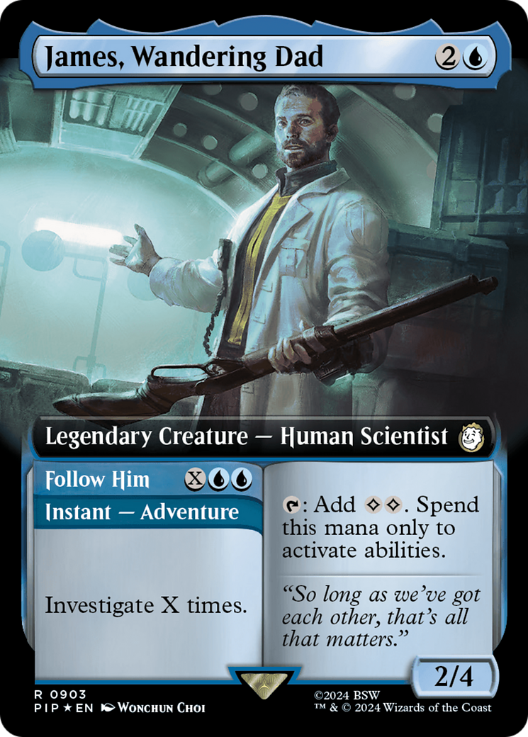 James, Wandering Dad // Follow Him (Extended Art) (Surge Foil) [Fallout] | Gate City Games LLC