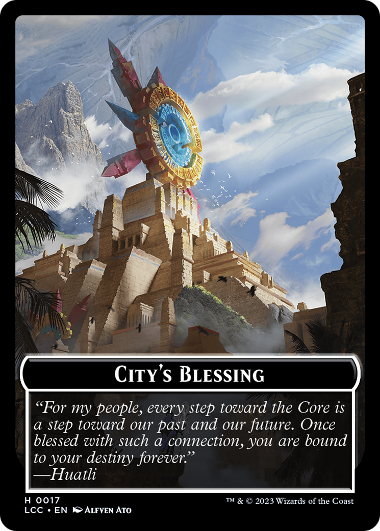 City's Blessing // Vampire (0004) Double-Sided Token [The Lost Caverns of Ixalan Commander Tokens] | Gate City Games LLC