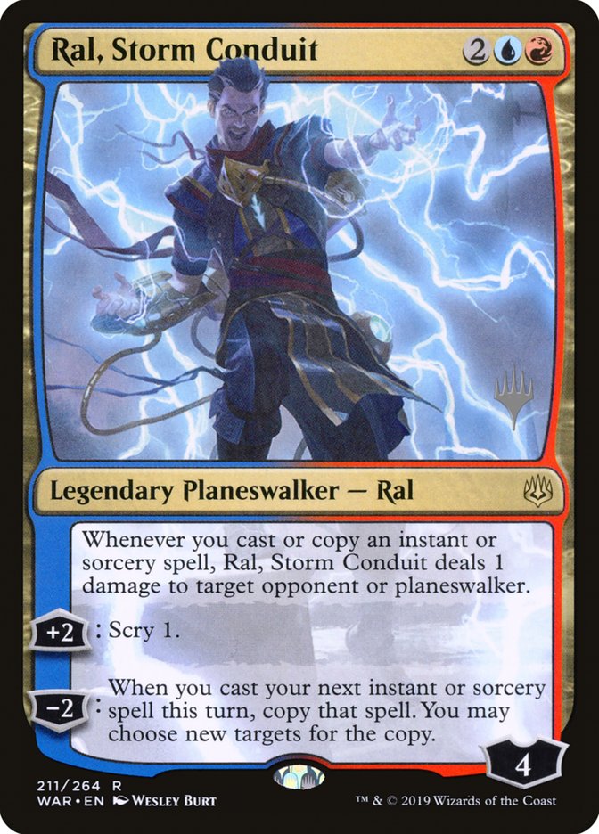 Ral, Storm Conduit (Promo Pack) [War of the Spark Promos] | Gate City Games LLC