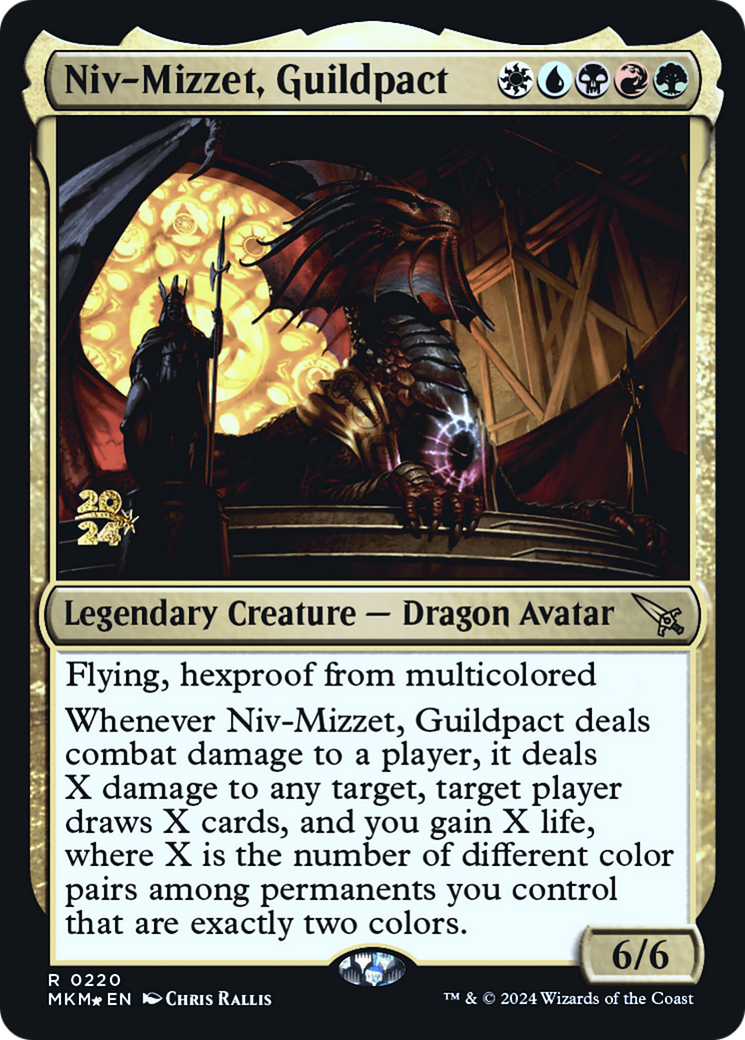 Niv-Mizzet, Guildpact [Murders at Karlov Manor Prerelease Promos] | Gate City Games LLC