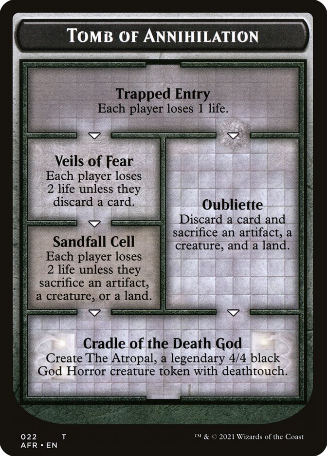 Tomb of Annihilation Token (Oversized) [Oversize Cards] | Gate City Games LLC