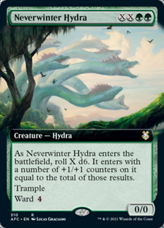 Neverwinter Hydra (Extended Art) [Dungeons & Dragons: Adventures in the Forgotten Realms Commander] | Gate City Games LLC