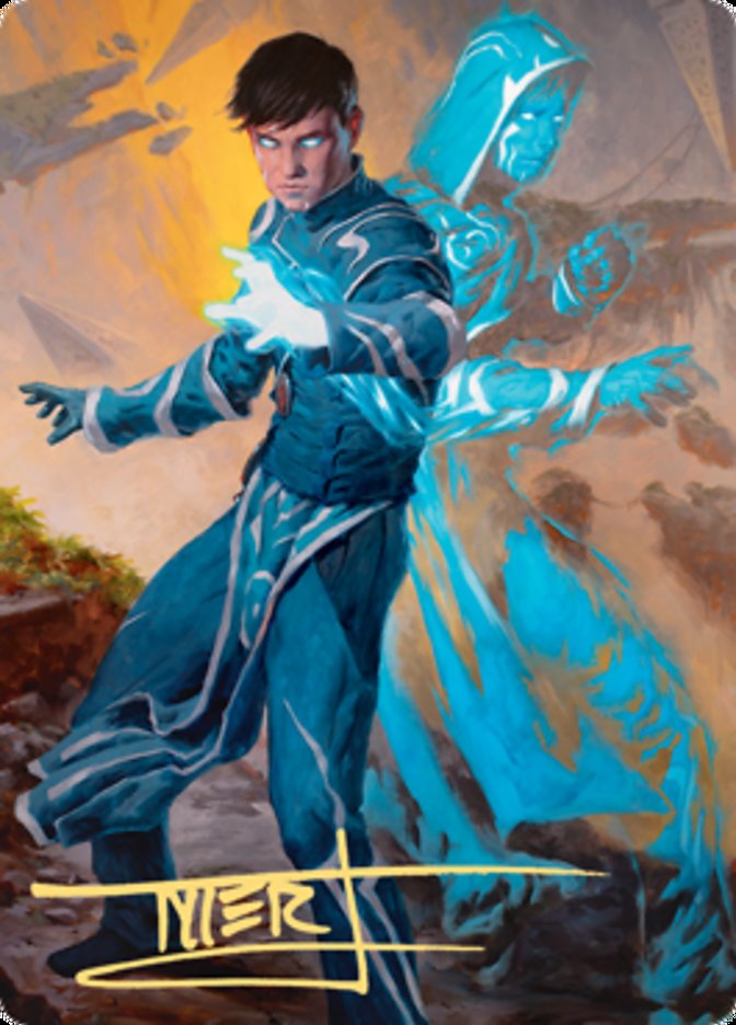 Jace, Mirror Mage 1 Art Card (Gold-Stamped Signature) [Zendikar Rising Art Series] | Gate City Games LLC