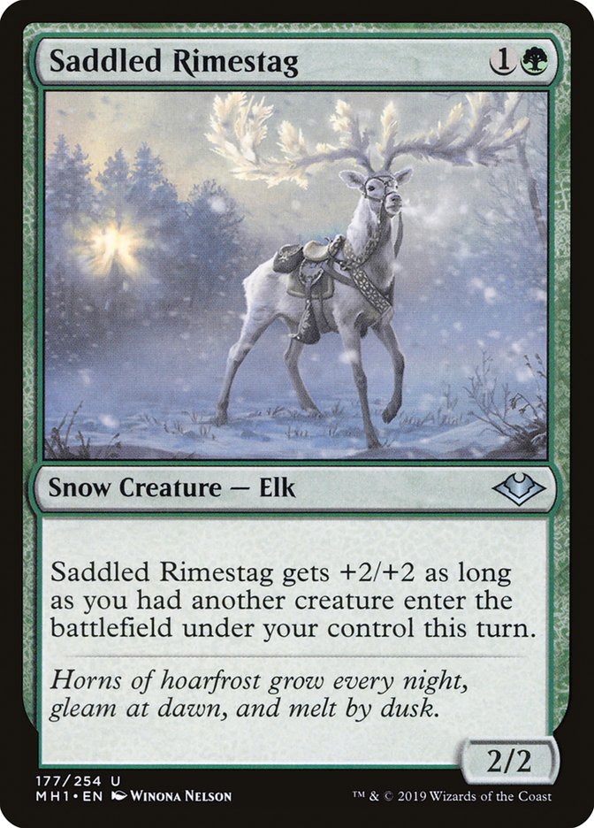 Saddled Rimestag [Modern Horizons] | Gate City Games LLC
