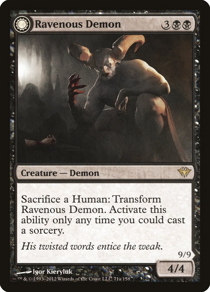 Ravenous Demon // Archdemon of Greed [Dark Ascension] | Gate City Games LLC