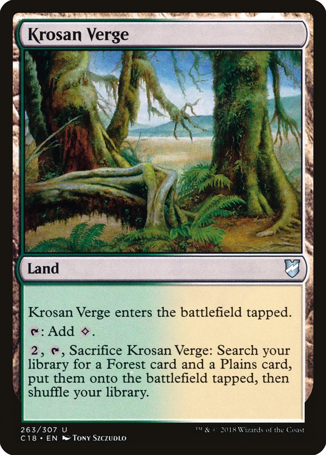 Krosan Verge [Commander 2018] | Gate City Games LLC