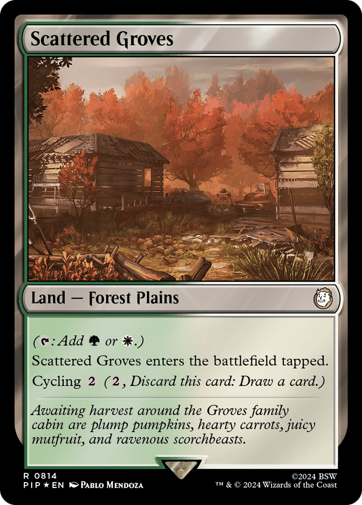 Scattered Groves (Surge Foil) [Fallout] | Gate City Games LLC