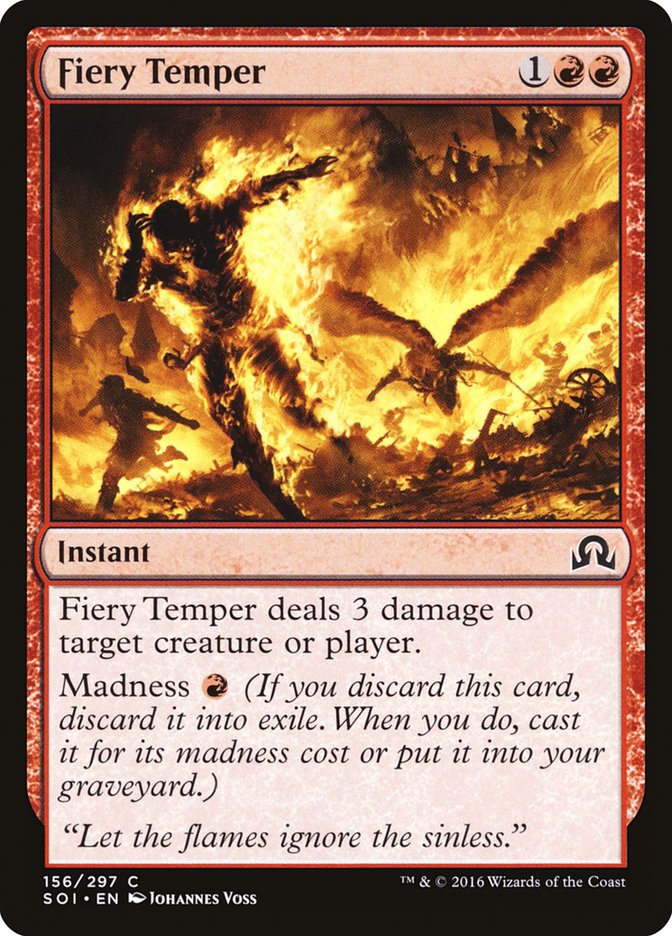 Fiery Temper [Shadows over Innistrad] | Gate City Games LLC