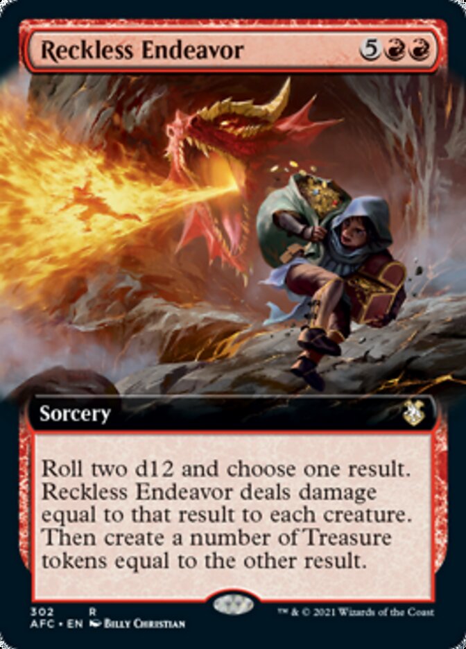 Reckless Endeavor (Extended Art) [Dungeons & Dragons: Adventures in the Forgotten Realms Commander] | Gate City Games LLC
