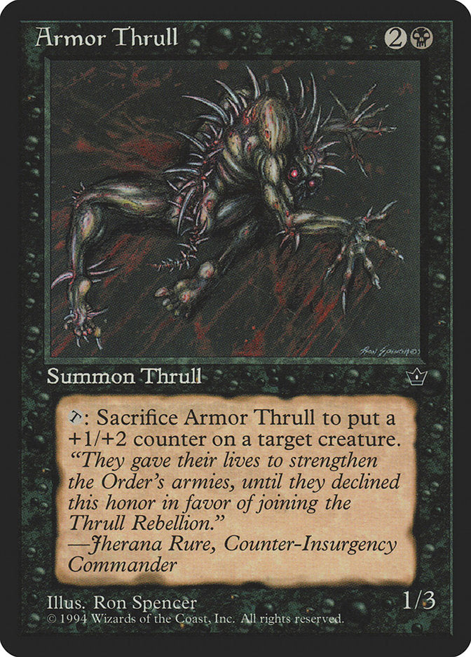 Armor Thrull (Ron Spencer) [Fallen Empires] | Gate City Games LLC