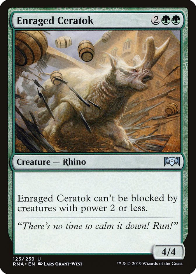 Enraged Ceratok [Ravnica Allegiance] | Gate City Games LLC