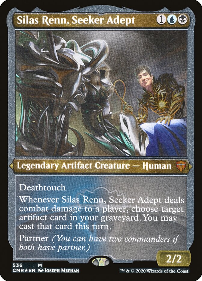 Silas Renn, Seeker Adept (Etched) [Commander Legends] | Gate City Games LLC