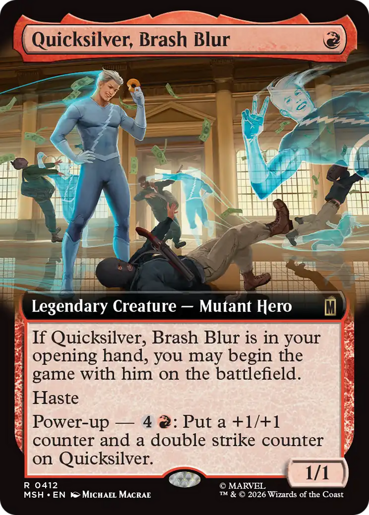 Quicksilver, Brash Blur (Extended Art) [Marvel Super Heroes] | Gate City Games LLC