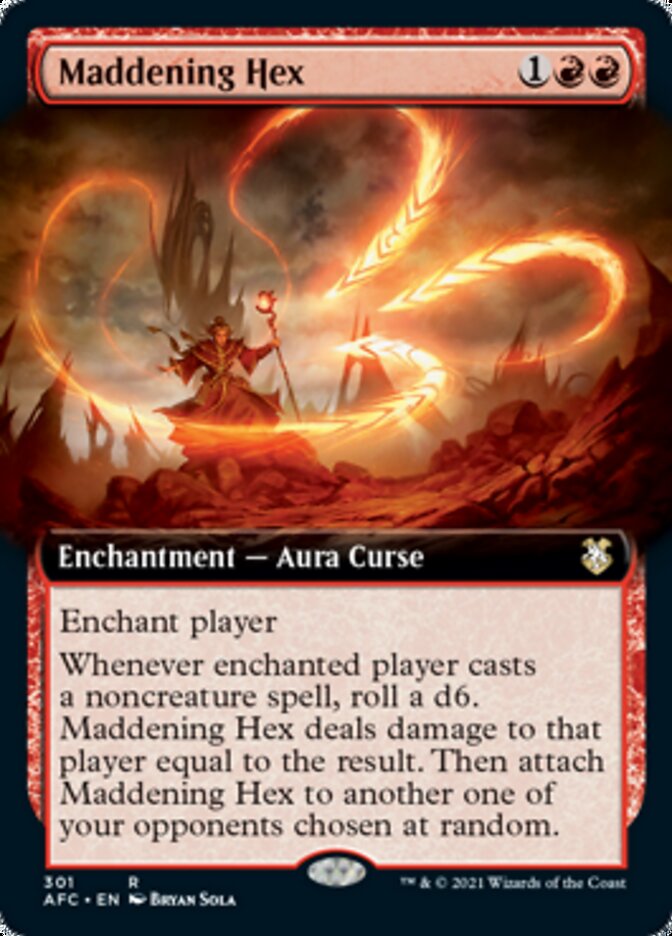 Maddening Hex (Extended Art) [Dungeons & Dragons: Adventures in the Forgotten Realms Commander] | Gate City Games LLC