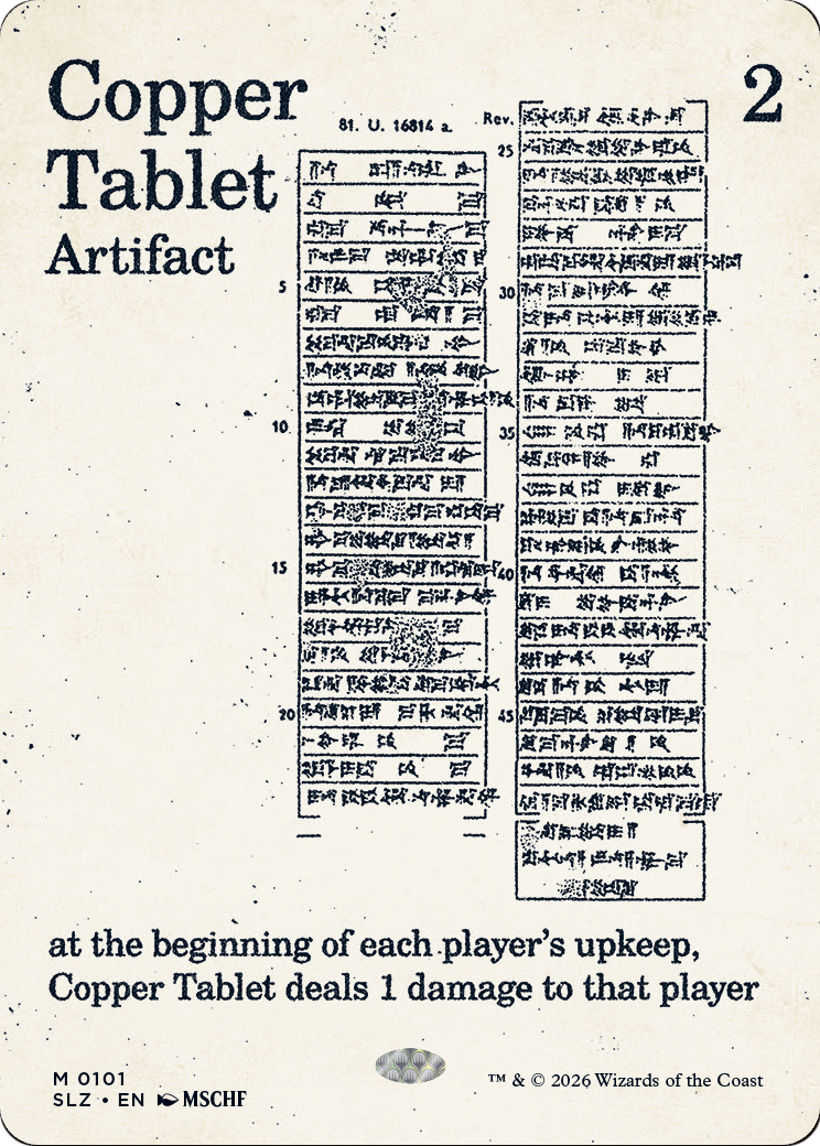 Copper Tablet (0101) [Secret Lair x MSCHF: The Zeta Set] | Gate City Games LLC